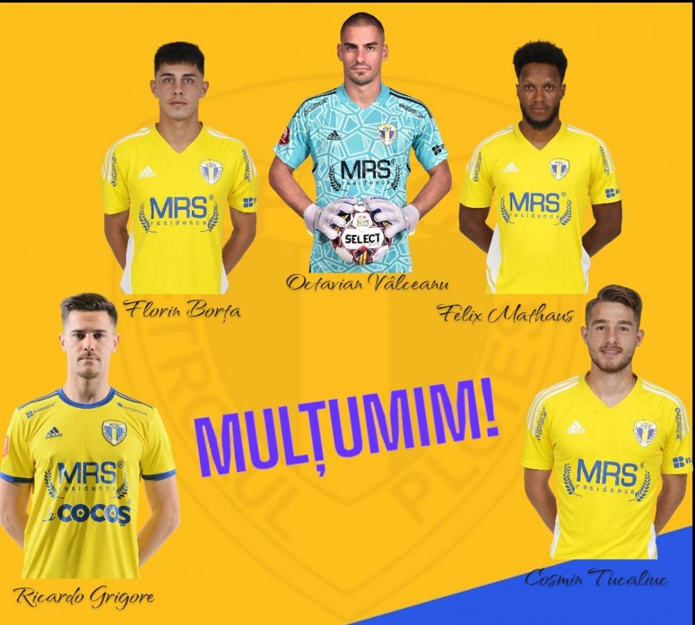 &Icirc;ncepe curățenia de vară și la Petrolul Ploiești! 5 fotbaliști au plecat de la echipă