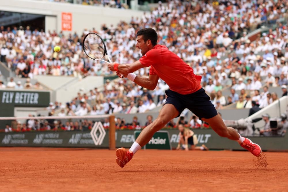 Djokovic a căzut de două ori, dar a câștigat primul set al finalei Roland Garros! Ruud, pierzător după 81 de minute_24