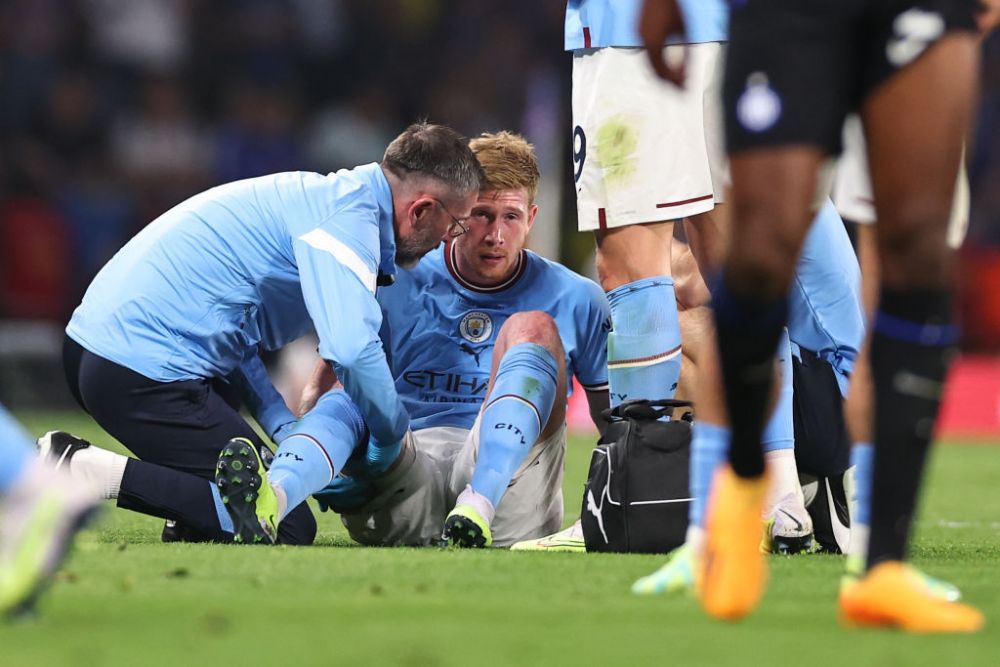 Lovitură pentru Kevin De Bruyne! Cât va lipsi după accidentarea din finala Champions League_1