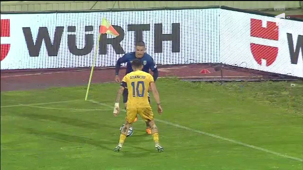 N-a înțeles nimic! Nicolae Stanciu, ridiculizat de un adversar în Kosovo - România_1