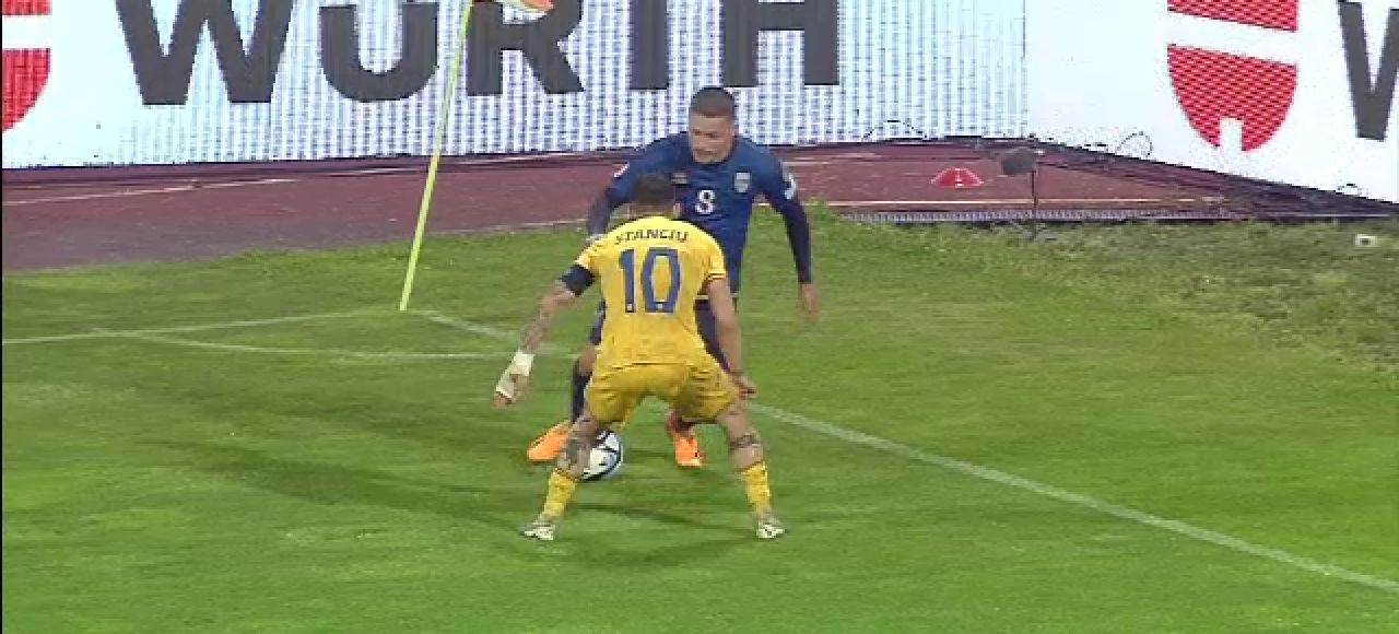 N-a înțeles nimic! Nicolae Stanciu, ridiculizat de un adversar în Kosovo - România_3