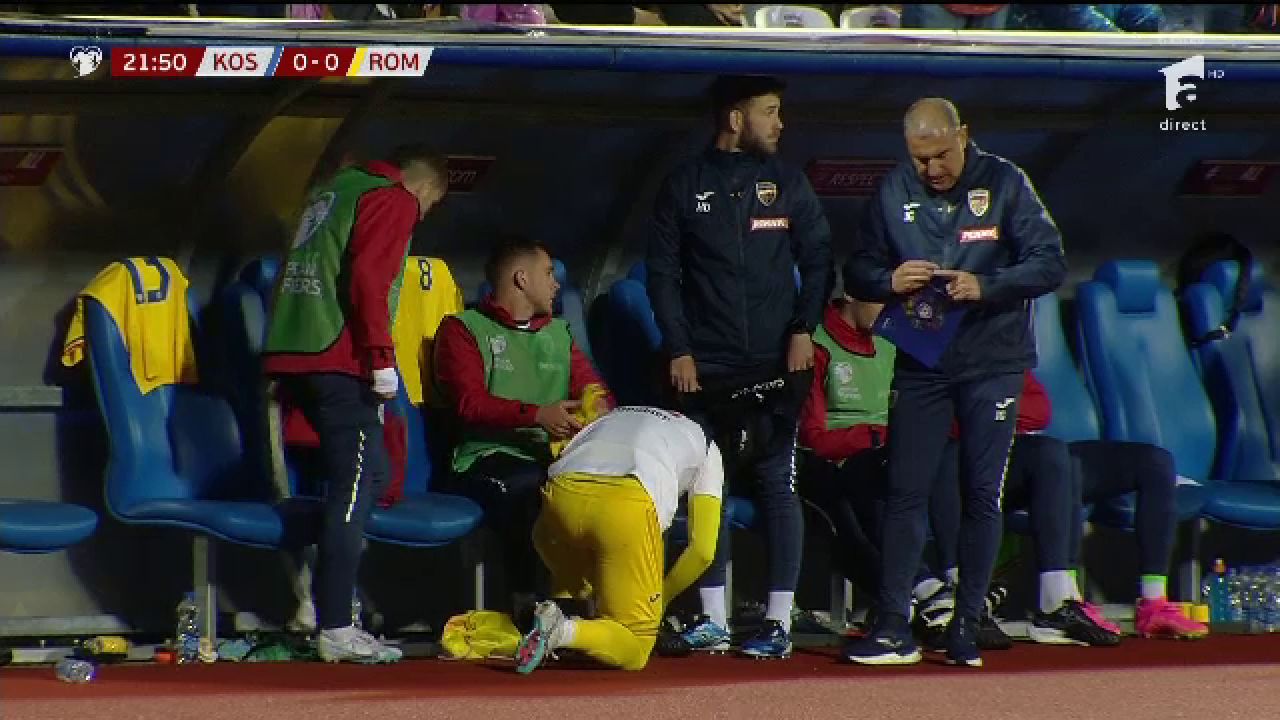Ghinion pentru Iordănescu! Titularul s-a accidentat și a fost schimbat la jumătatea primei reprize _19