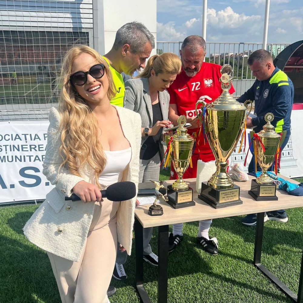 A fost talismanul Republicii Moldova în victoria cu Polonia! Olivia Cucoș, superba jurnalistă, a făcut spectacol la Chișinău_27