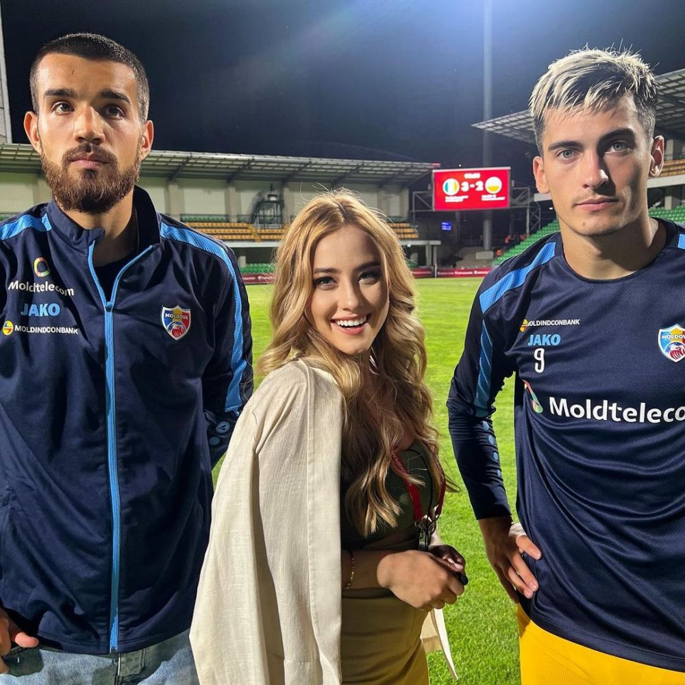 A fost talismanul Republicii Moldova în victoria cu Polonia! Olivia Cucoș, superba jurnalistă, a făcut spectacol la Chișinău_41