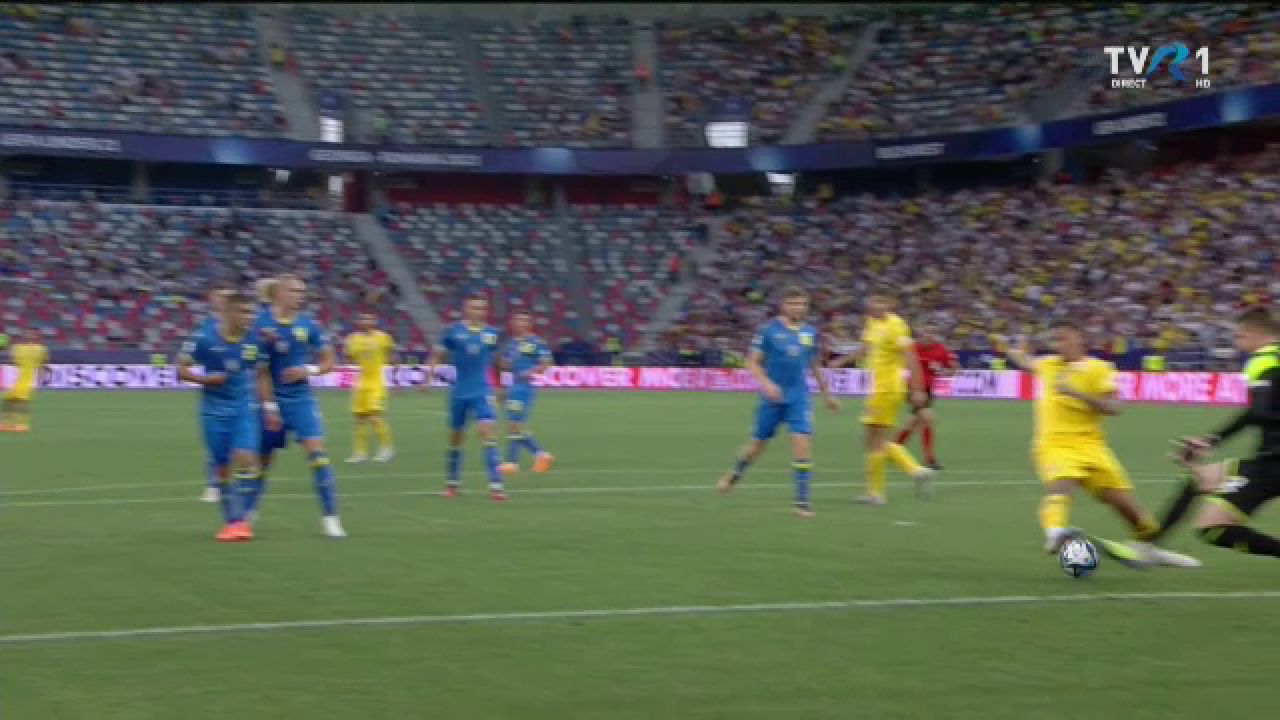 România U21 - Ucraina U21 | A fost penalty? ”Tricolorii” au protestat vehement, dar arbitrul nu a dat nimic_5
