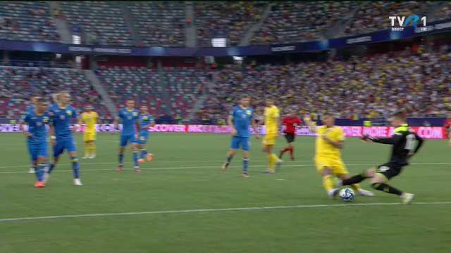 România U21 - Ucraina U21 | A fost penalty? ”Tricolorii” au protestat vehement, dar arbitrul nu a dat nimic_6