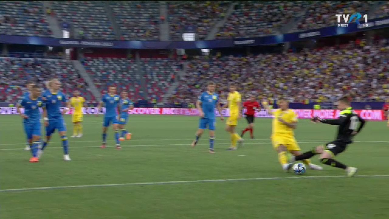 România U21 - Ucraina U21 | A fost penalty? ”Tricolorii” au protestat vehement, dar arbitrul nu a dat nimic_6