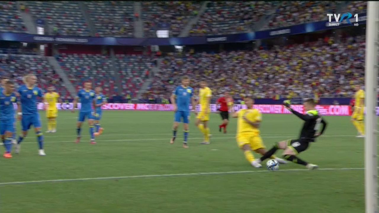 România U21 - Ucraina U21 | A fost penalty? ”Tricolorii” au protestat vehement, dar arbitrul nu a dat nimic_7