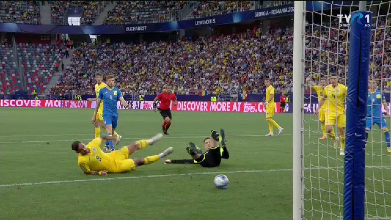 România U21 - Ucraina U21 | A fost penalty? ”Tricolorii” au protestat vehement, dar arbitrul nu a dat nimic_9