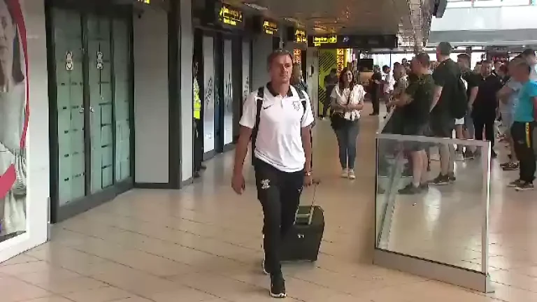 Sosire Rapid, din cantonament (08/07/2023)