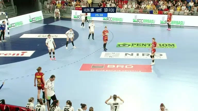 Rom&acirc;nia - Ungaria, semifinala EURO U19 la handbal feminin. Finalul primei reprize