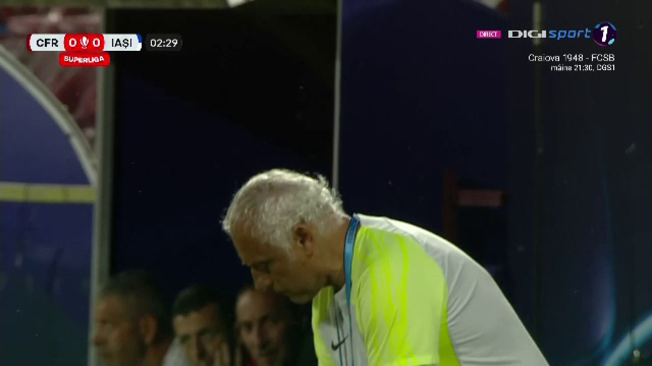 Cum și-a făcut apariția Andrea Mandorlini la primul meci oficial pe banca CFR-ului_1