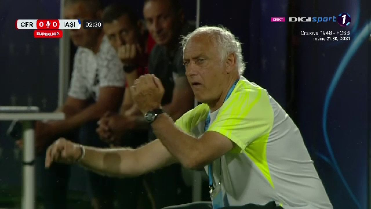 Cum și-a făcut apariția Andrea Mandorlini la primul meci oficial pe banca CFR-ului_4
