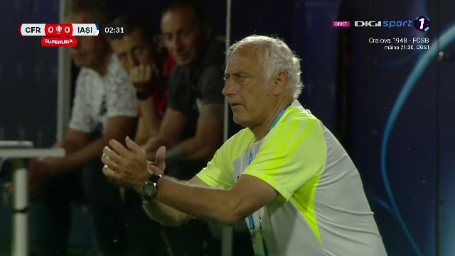 Cum și-a făcut apariția Andrea Mandorlini la primul meci oficial pe banca CFR-ului_5
