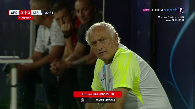 Cum și-a făcut apariția Andrea Mandorlini la primul meci oficial pe banca CFR-ului_9