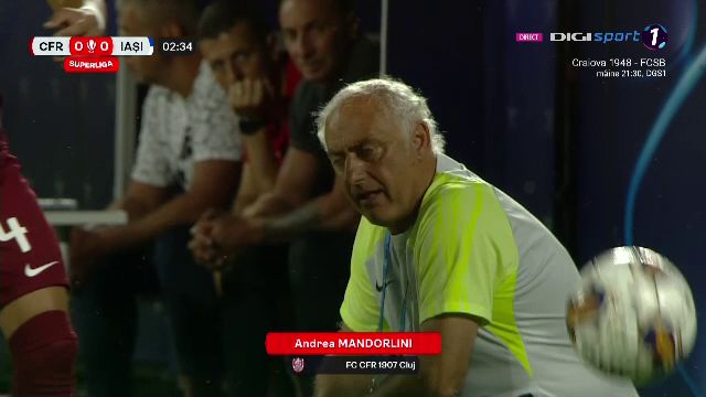 Cum și-a făcut apariția Andrea Mandorlini la primul meci oficial pe banca CFR-ului_10