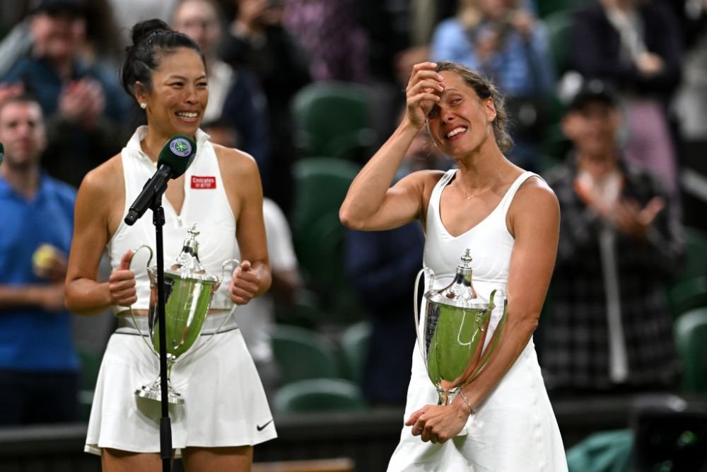 &Icirc;ncă o mamă devenită c&acirc;știgătoare de Grand Slam: dublistele campioane la Wimbledon au &icirc;mpreună 74 de ani