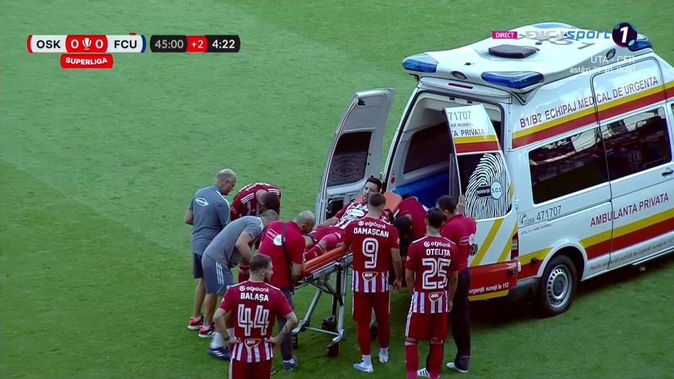 Momente jenante la Sfântu Gheorghe! Accidentat, Rodriguez a fost dat jos de pe targă, deoarece nu a putut fi urcată în ambulanță_2