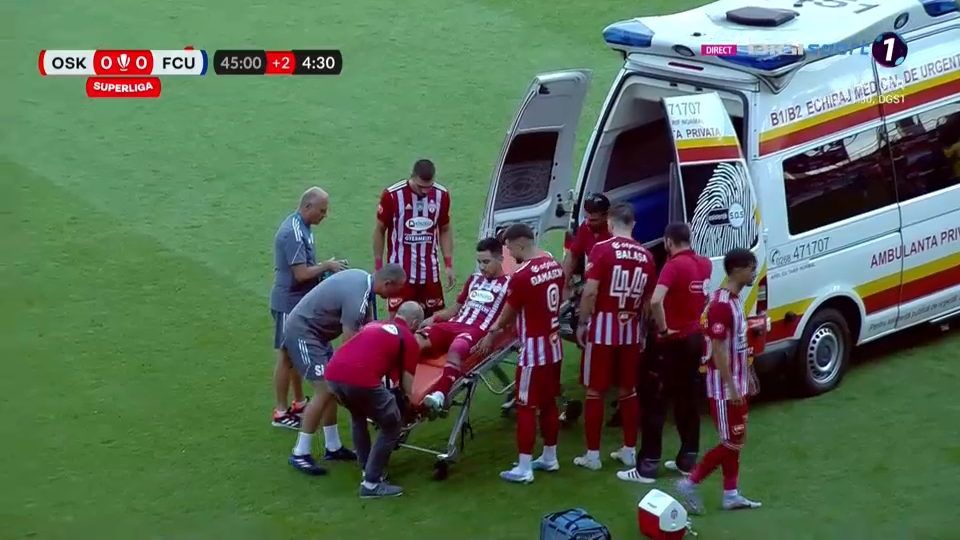 Momente jenante la Sfântu Gheorghe! Accidentat, Rodriguez a fost dat jos de pe targă, deoarece nu a putut fi urcată în ambulanță_6