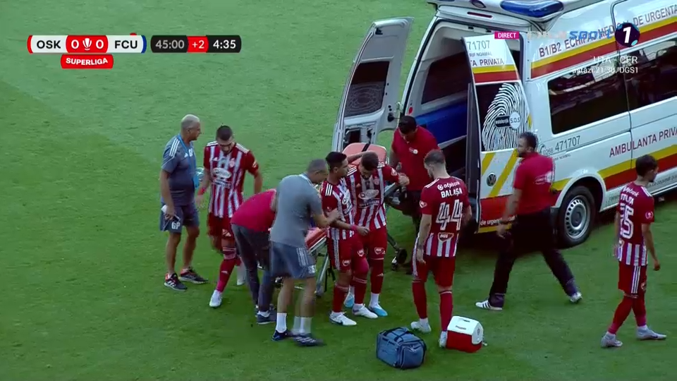 Momente jenante la Sfântu Gheorghe! Accidentat, Rodriguez a fost dat jos de pe targă, deoarece nu a putut fi urcată în ambulanță_8