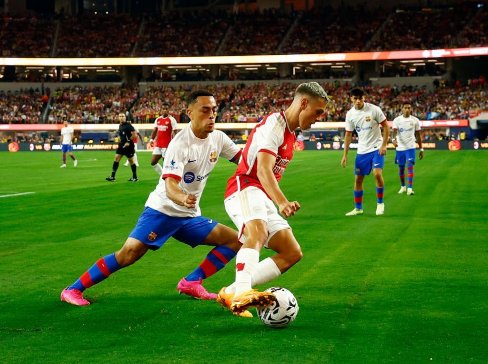 Arsenal, 'manita' cu Barcelona în primul amical al verii pentru catalani! Xavi s-a enervat: „Jucau finala Champions League ei!” _3