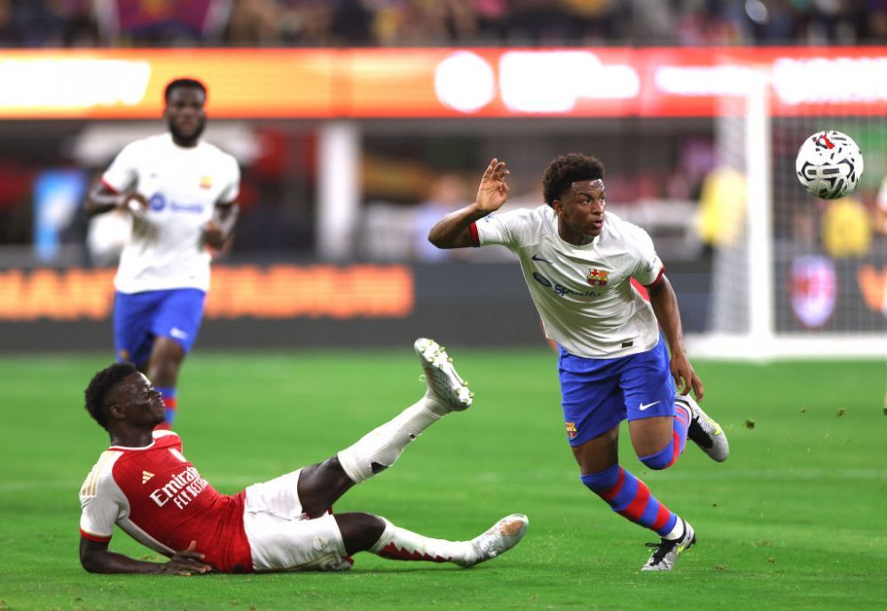 Arsenal, 'manita' cu Barcelona în primul amical al verii pentru catalani! Xavi s-a enervat: „Jucau finala Champions League ei!” _11
