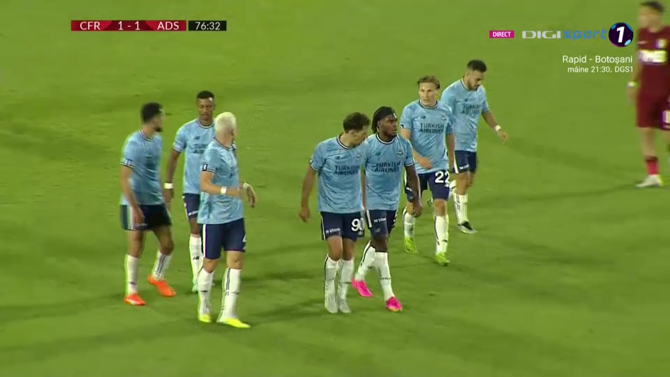 CFR Cluj - Adana Demirspor 1-1 | Rezultat pozitiv pentru primul meci în Conference League, calificarea se joacă în Turcia_7