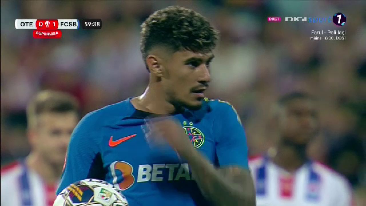 S-a dus norocul! Coman a ratat un penalty după ce VAR-ul a intervenit în Oțelul - FCSB_1