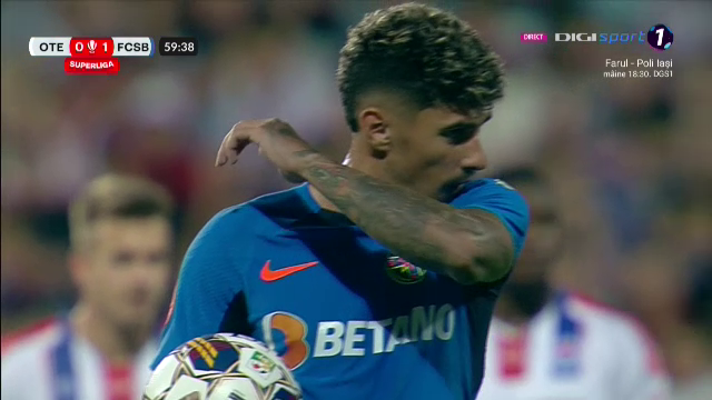 S-a dus norocul! Coman a ratat un penalty după ce VAR-ul a intervenit în Oțelul - FCSB_2