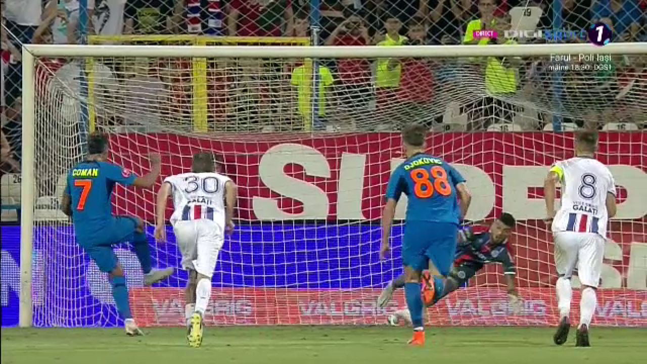 S-a dus norocul! Coman a ratat un penalty după ce VAR-ul a intervenit în Oțelul - FCSB_33