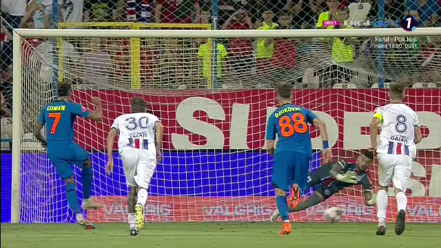 S-a dus norocul! Coman a ratat un penalty după ce VAR-ul a intervenit în Oțelul - FCSB_34
