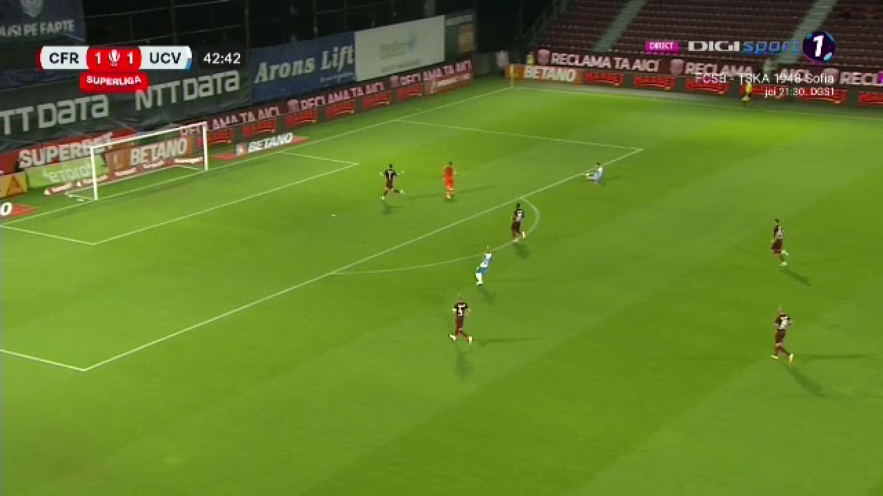 Ratare monumentală a lui Andrei Ivan în CFR Cluj - Universitatea Craiova_8