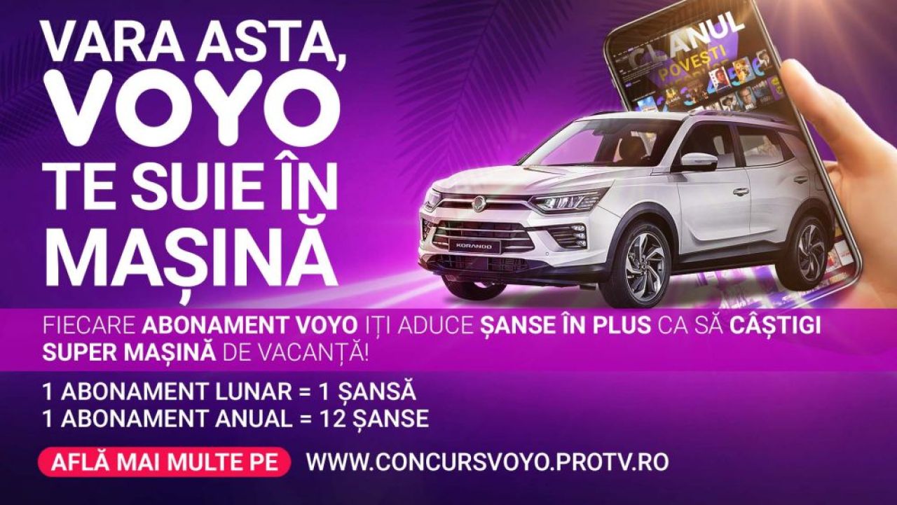 Câștigă cu VOYO mașina visurilor tale! Fă-ți acum un abonament și sporește-ți șansele de câștig!_1