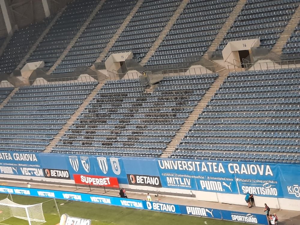 Galeria Universității Craiova, mesaj macabru pentru ultrașii lui FCU Craiova_17