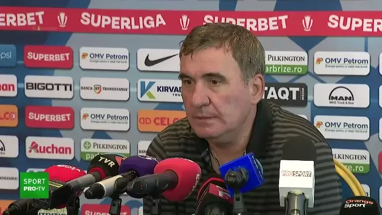 Gică Hagi, conferință de presă &icirc;nainte de meciul cu Petrolul (5 august 2023)