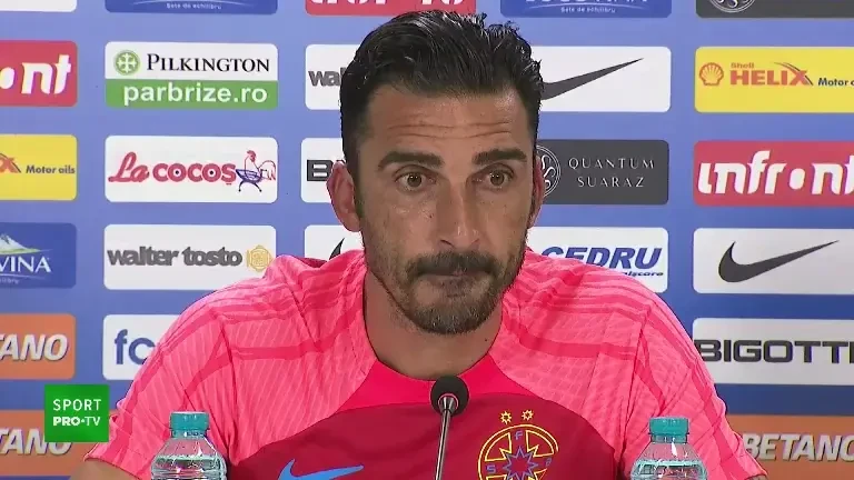 Conferința de presă a lui Elias Charalambous &icirc;nainte de meciul cu CFR Cluj (05.08.2023)