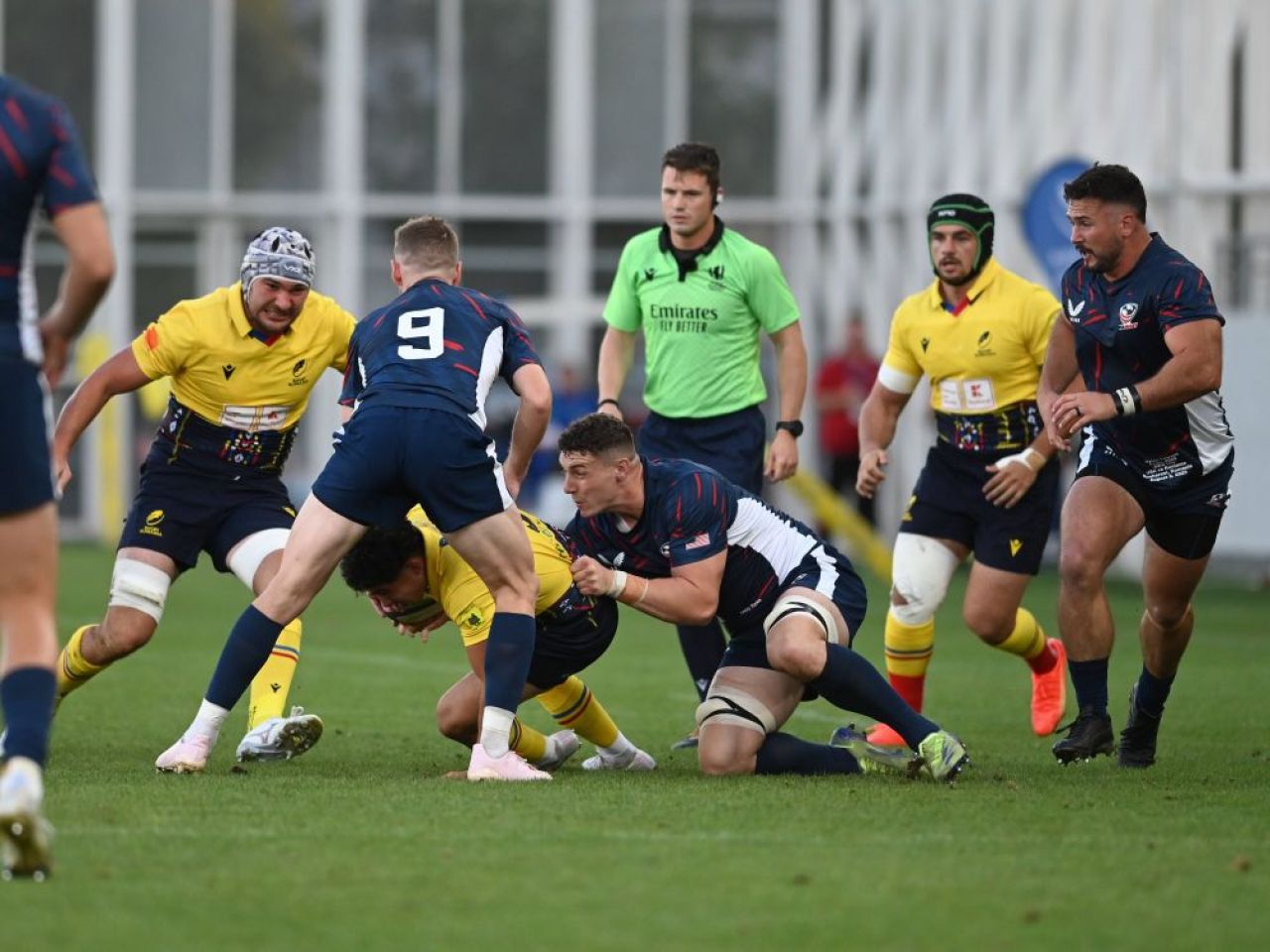Tricolorii de la rugby au strâns mai mulți oameni pe Arcul de Triumf decât derby-ul FCSB - Dinamo! Înfrângere dură în amicalul cu SUA + Super-atmosferă _5