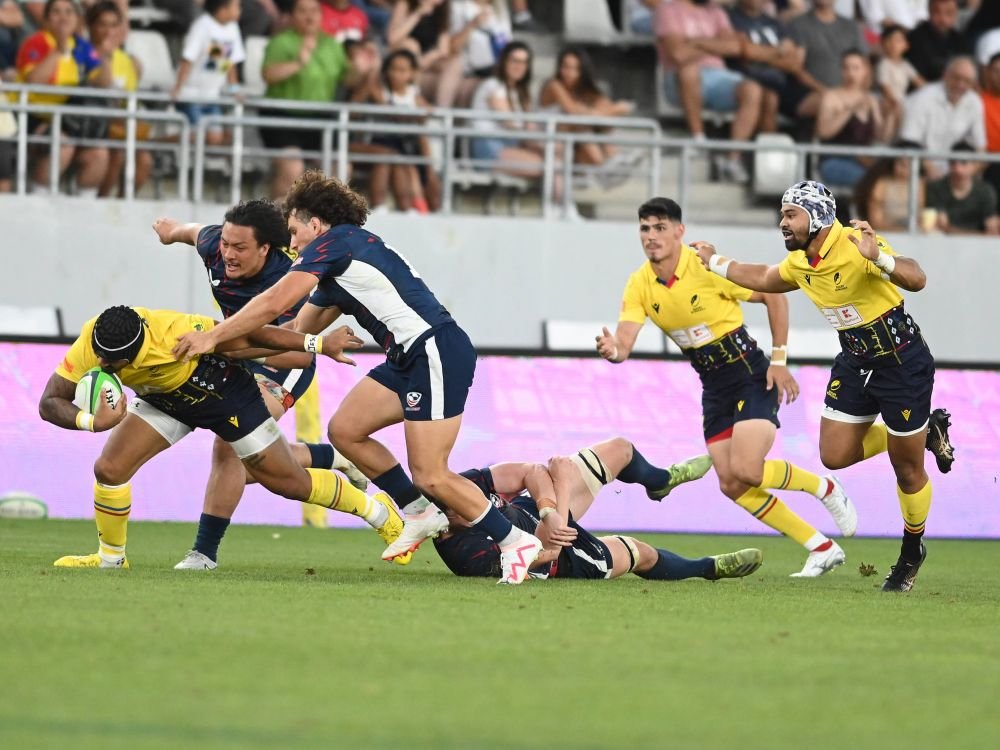 Tricolorii de la rugby au strâns mai mulți oameni pe Arcul de Triumf decât derby-ul FCSB - Dinamo! Înfrângere dură în amicalul cu SUA + Super-atmosferă _12