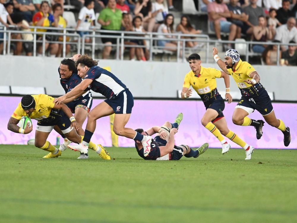 Tricolorii de la rugby au strâns mai mulți oameni pe Arcul de Triumf decât derby-ul FCSB - Dinamo! Înfrângere dură în amicalul cu SUA + Super-atmosferă _13