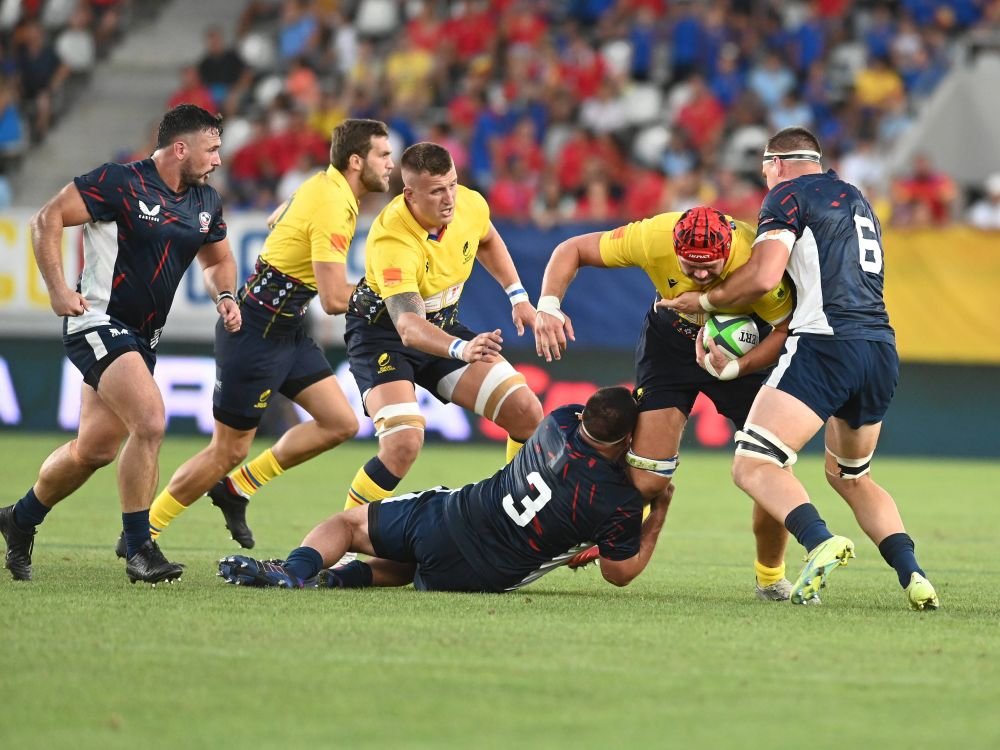 Tricolorii de la rugby au strâns mai mulți oameni pe Arcul de Triumf decât derby-ul FCSB - Dinamo! Înfrângere dură în amicalul cu SUA + Super-atmosferă _14
