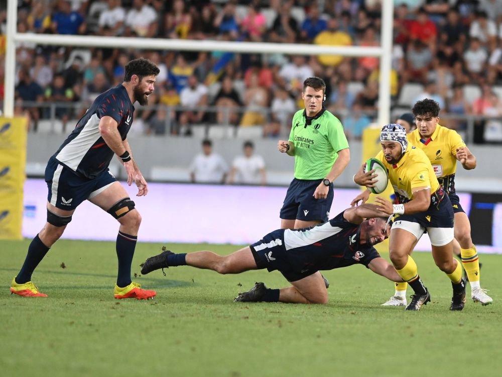 Tricolorii de la rugby au strâns mai mulți oameni pe Arcul de Triumf decât derby-ul FCSB - Dinamo! Înfrângere dură în amicalul cu SUA + Super-atmosferă _15