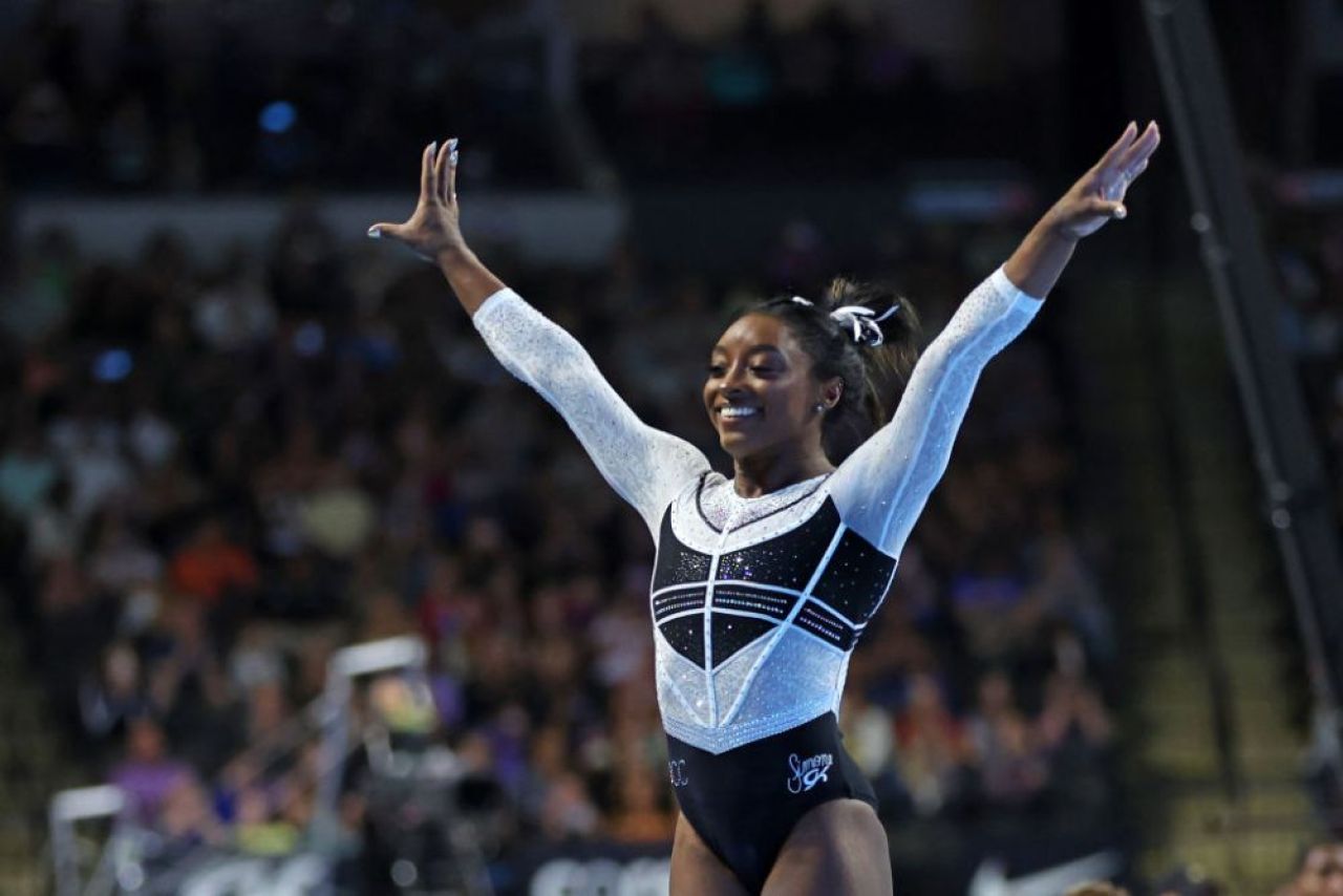 Revenire triumfală pentru Simone Biles, după doi ani de pauză. S-a impus categoric la primul concurs oficial_4