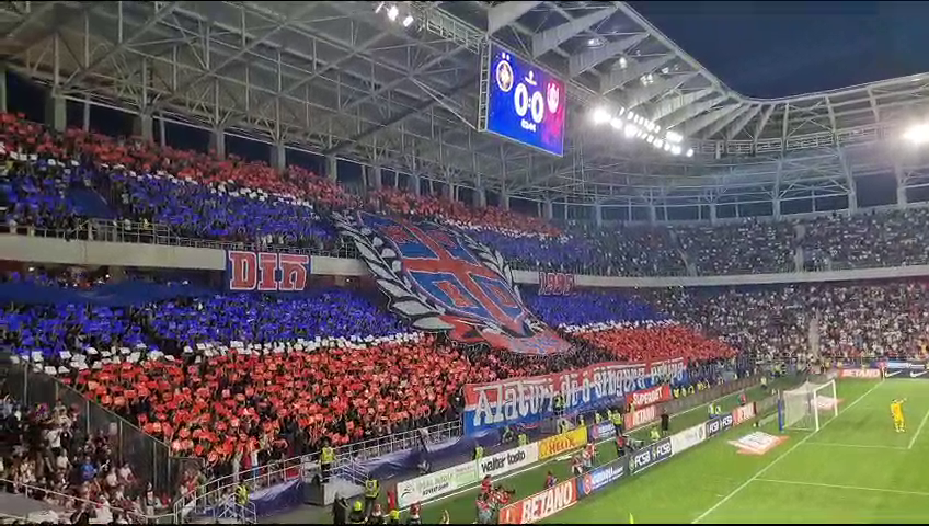 Galeria Fcsb A Realizat O Coregrafie Superba La Meciul Contra Cfr Ului Mesajul Afisat In Ghencea