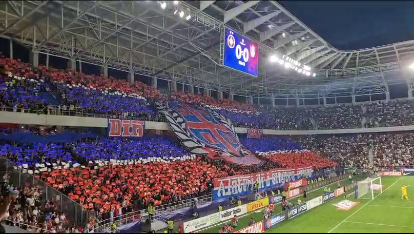Galeria FCSB a realizat o coregrafie superbă la meciul contra CFR-ului! Mesajul afișat în Ghencea_6