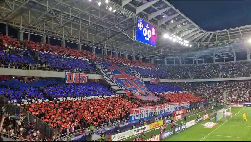 Galeria FCSB a realizat o coregrafie superbă la meciul contra CFR-ului! Mesajul afișat în Ghencea_7