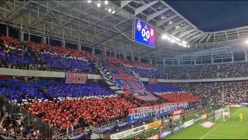 Galeria FCSB a realizat o coregrafie superbă la meciul contra CFR-ului! Mesajul afișat în Ghencea_9