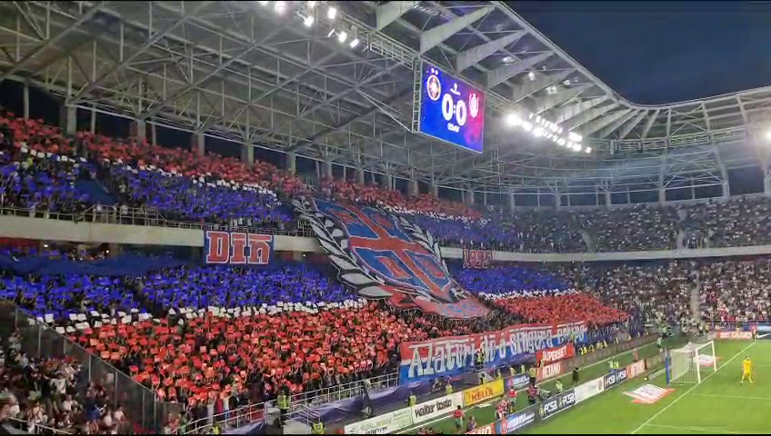 Galeria FCSB a realizat o coregrafie superbă la meciul contra CFR-ului! Mesajul afișat în Ghencea_12