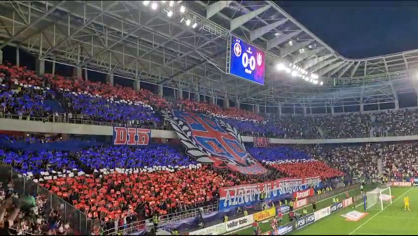 Galeria FCSB a realizat o coregrafie superbă la meciul contra CFR-ului! Mesajul afișat în Ghencea_15
