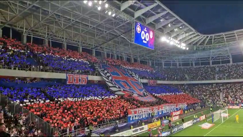 Galeria FCSB a realizat o coregrafie superbă la meciul contra CFR-ului! Mesajul afișat în Ghencea_16