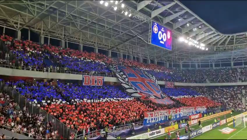 Galeria FCSB a realizat o coregrafie superbă la meciul contra CFR-ului! Mesajul afișat în Ghencea_28